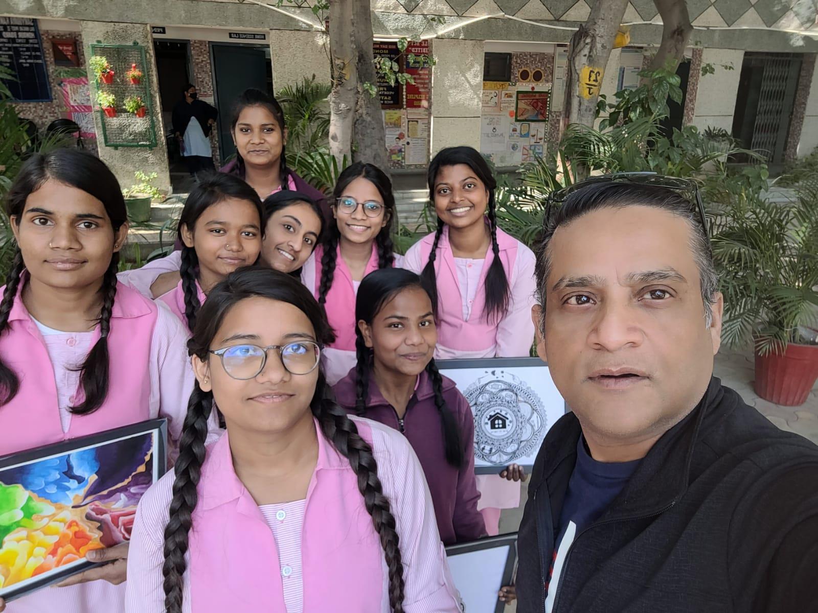 Girls in a classroom, empowered through education