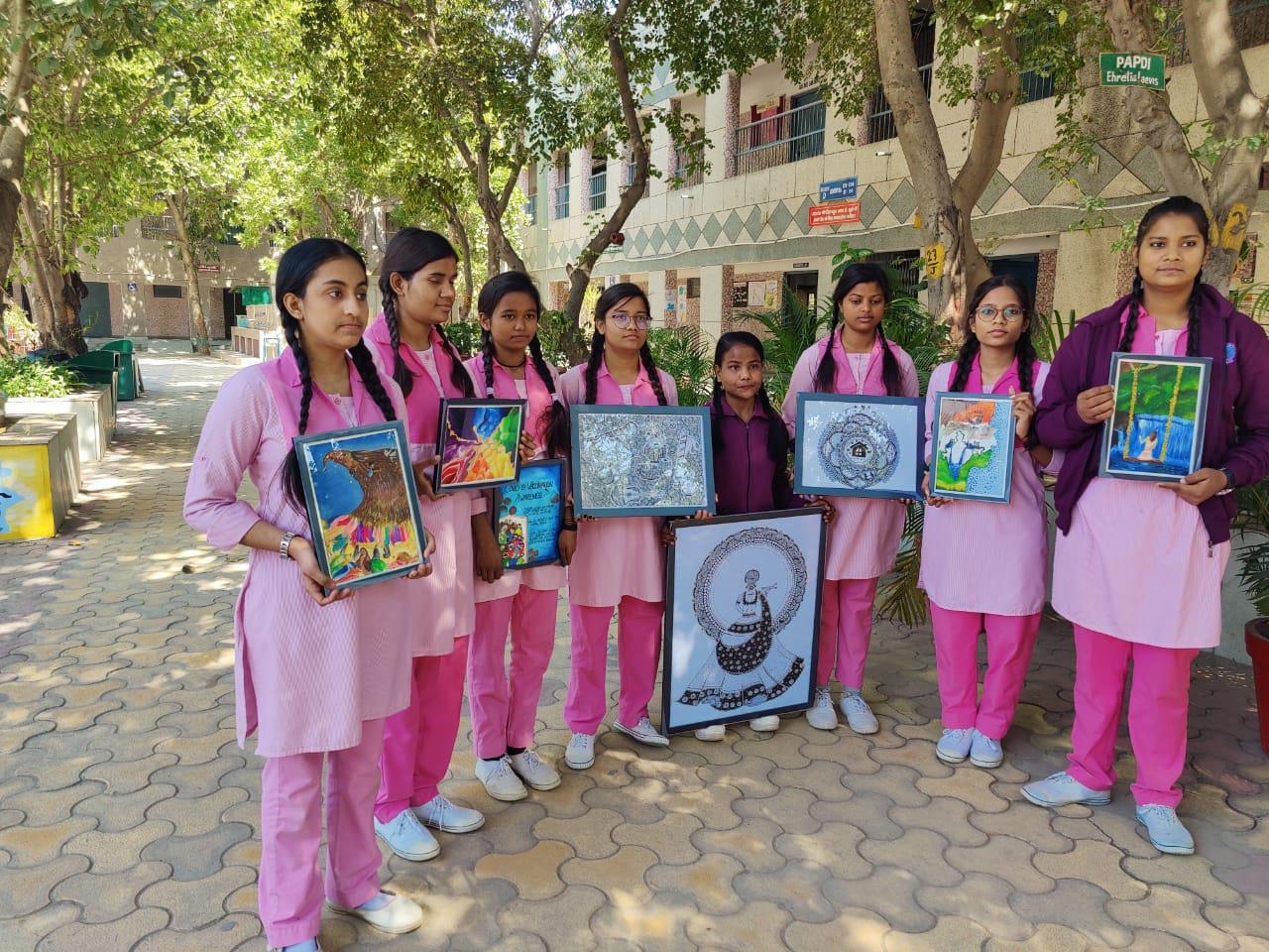Children in school uniform ready to learn